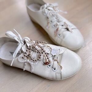 Shoe charms lace sneakers set of 9 gift for girl